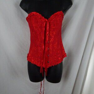 Women Red Corset Size S